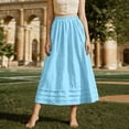 thumbnail image 2 of Edvintorg Midi Skirts for Women with Pockets Elastic High Waisted Skirt Womens Summer Skirts Trendy 2026, 2 of 6