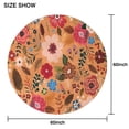 thumbnail image 6 of Pioneer Flower Floral Print Pattern Round Tablecloth 60"x60",Wrinkle Wipeable Table Cloth for Kitchen Dining Room Picnic Patio Party, 6 of 6