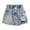 j33-Blue, variant on LIIPEE Girls Denim Shorts Summer Casual Distressed Elastic Waist Shorts Kids Soft Comfortable Fashion Everyday Skorts,9-10 Years