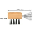 thumbnail image 2 of OUNONA Hair Brush Cleaner Tool With Beige Metal Wood Design For Hairbrushes Maintenance And Travel Use, 2 of 8