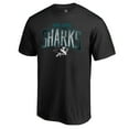 thumbnail image 2 of Men's Black San Jose Sharks Arch Smoke T-Shirt, 2 of 3