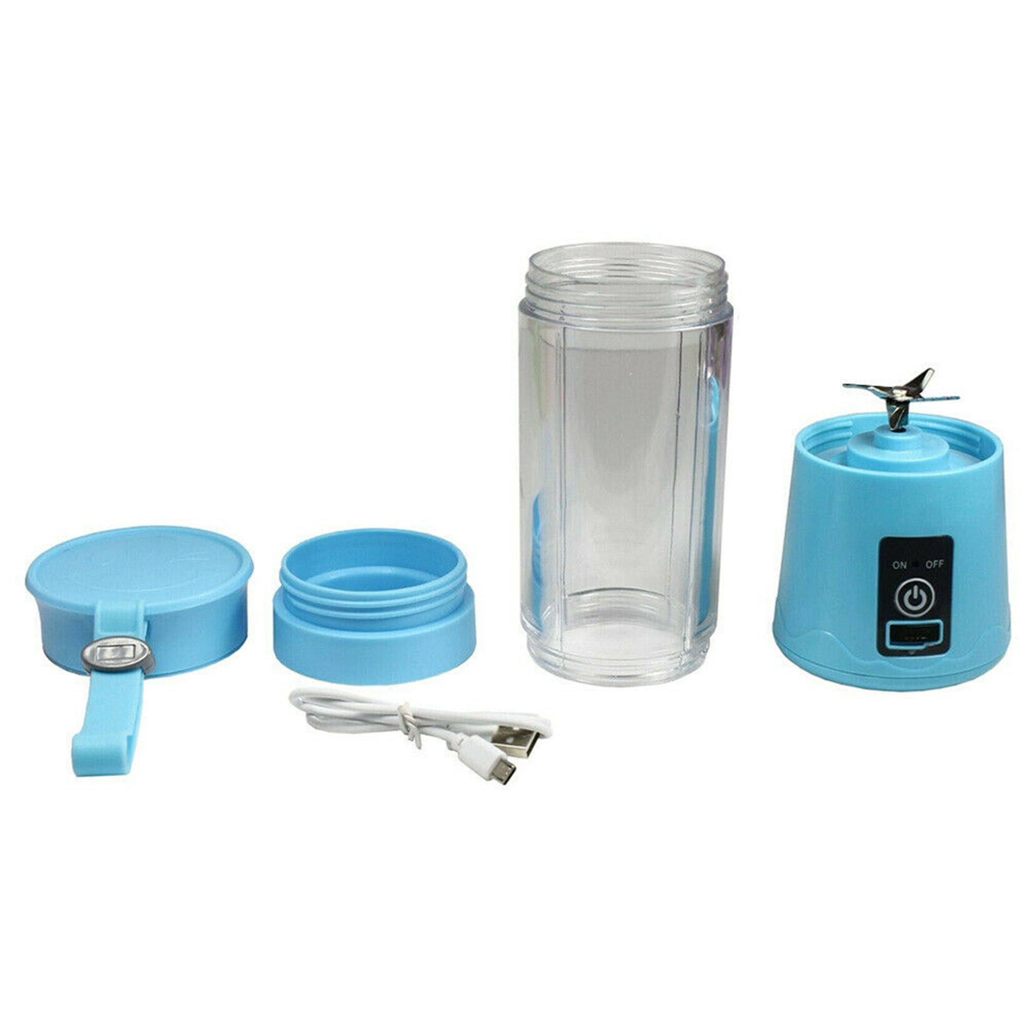 Portable Blender 600ml Electric Juicer Fruit Mixers 4000mah Usb  Rechargeable Smoothie Mini Blender Personal Juicer Colorful Cup Personal  Size Blender Mini Frui…