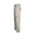 thumbnail image 4 of Men‘s Cargo Pants Pure Color Slim Fit Zipper Elastic Pocket Breathable Trousers, 4 of 8