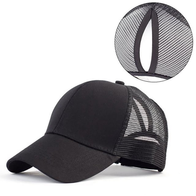 WEIYLL Women's Baseball Cap Mesh Open Solid Unisex Outdoor Back Color Breathable Lightweight Portable Wide Brim Visors