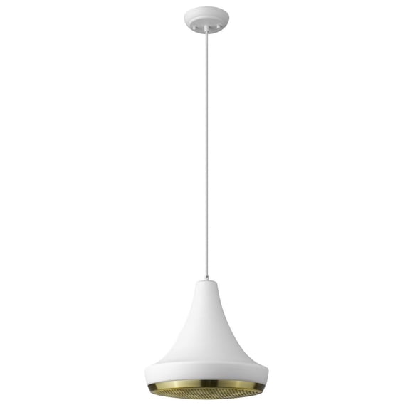 Trend Lighting TP30121WH 13.25 in. Tholos 1-Light White Pendant
