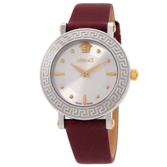 Versace Greca Sphere Quartz Silver Dial Ladies Watch VE9C00124