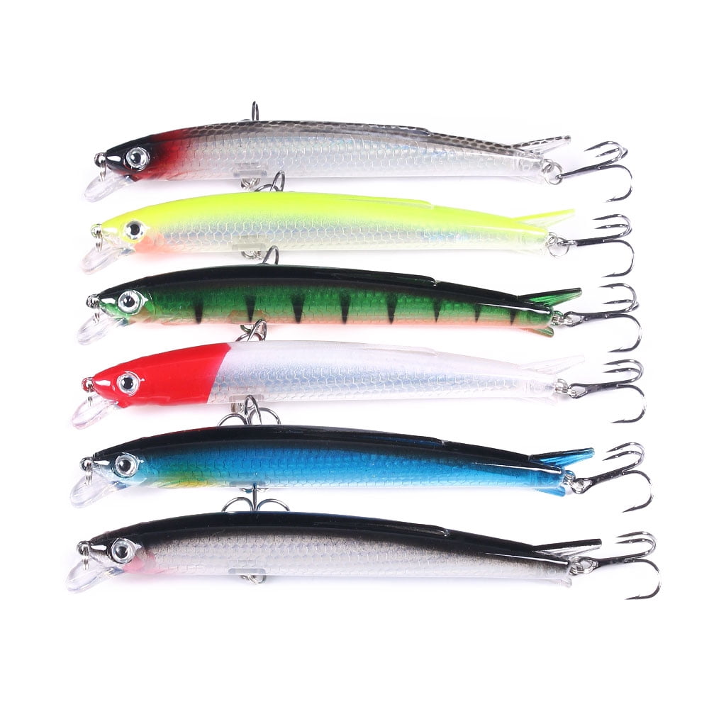 HENGJIA Fishing Lures Large Hard Bait Minnow VIB Lure with Treble Hook Life-Like Swimbait Fishing Bait Popper Crankbait Sinking Lure for Trout Bass Walleye Redfish
