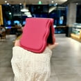 thumbnail image 4 of Stylish Phone Case for Samsung Galaxy Z Flip 3, Gradient Color Design Wave Frame Cover Shockproof Anti-Scratch Drop Protective Slim Fit Bumper Case for Girls Women, Blue, 4 of 9
