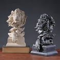 thumbnail image 2 of León de arenisca – El rey de las bestias – Estatua decorativa para el hogar/oficina/sala de estar, grandes figuras coleccionables, el mejor regalo para hombre, color arenisca, 2 of 4