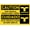 Warning Sign 1, variant on Caution Wide Turns Bilingual Spanish Metal Sign 12 x 8 Inches - Rust-Free Aluminum, UV Ink Printing, Durable Weatherproof Outdoor Use for Home