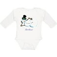 thumbnail image 3 of Inktastic Let it Snow Sassy Snowman in Top Hat Boys or Girls Long Sleeve Baby Bodysuit, 3 of 5