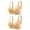 Khaki, variant on 2 Pack Bras for Women No Underwire Plus Size Sport Bras for Women Casual Comfort Bra Back Support (40, Purple)
