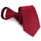 thumbnail image 4 of Corbata con cremallera, estrecha, brillante, Color puro, moda, negocios, Formal, corbata con cremallera, rojo vino para boda, rojo vino, 4 of 5