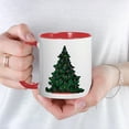 thumbnail image 3 of CafePress - Breast Cancer Awareness Christmas Tree Mug - 11 oz Ceramic Mug - Novelty Coffee Tea Cup, 3 of 3