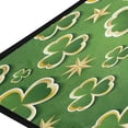 thumbnail image 2 of Dreamtimes St.Patrick's Day Kitchen Rug 39"x20", Beautiful Green Clover Non Slip Washable Cushioned Carpets Polyester AntiFatigue Comfort Porch Floor Mat for Washroom Bedroom, 2 of 7