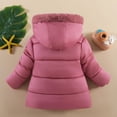 thumbnail image 5 of EnJoCho Girls Winter Parka Coat Fa𝗎x F𝗎r Hood Padded Puffer Jacket Waterproo𝖿 Windproof Insulated Snow Jacket Outerwear Kids Toddler Down Alternative Warm Thermal Zip Up, 5 of 5