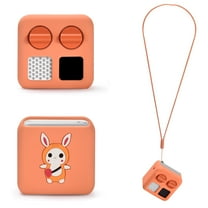 Silicone Protective Case for Yoto Mini Player, Skin Cover Sleeve Fitted Protective Jacket for Yoto Mini Kids Audio Player, Easy-to-Carry with Neck Strap