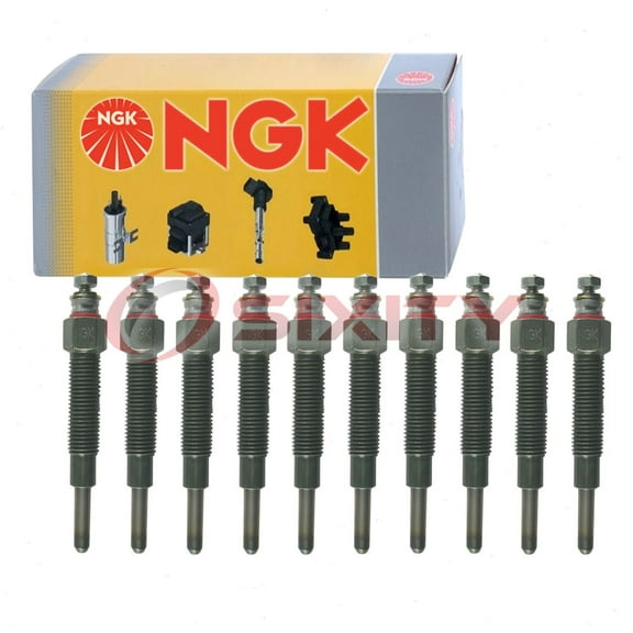 10 pc NGK 4018 Glow Diesel Glow Plugs for 11065-10T01 5-86115977 5-86115977-0 Ignition Cylinder Engine Secondary