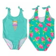 thumbnail image 3 of BESLY Baby Little Girl One-Piece Bathing Suit Toddler Girls Ruffled Swimsuits Chidlren Sunsuit Princess Beachwear Swimwear, 3 of 5