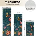 thumbnail image 4 of Colorful Mushroom Flower Dark Green Pattern Kitchen Rugs Sets Of 3,Kitchen Runner Rugs Non Skid Washable,Decorative Kitchen Floor Mats for Kitchen,Sink,Laundry,17"x30"+ 17"x47" + 17"x59", 4 of 6