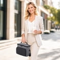 thumbnail image 5 of Insulated Lunch Bag | Large Insulated Cooler Bag for Work, Canvas Lunch Bag with Shoulder Strap for Men and Women, Grey Insulated Tote Bag, 5 of 5