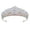 White, variant on Rhinestones Crown Women Hairpiece Elegant Hair Jewelry for Weddings and Parties