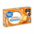 thumbnail image 3 of Galletas Great Value sabor naranja 5 paquetes de 4 pzas c/u, 3 of 4