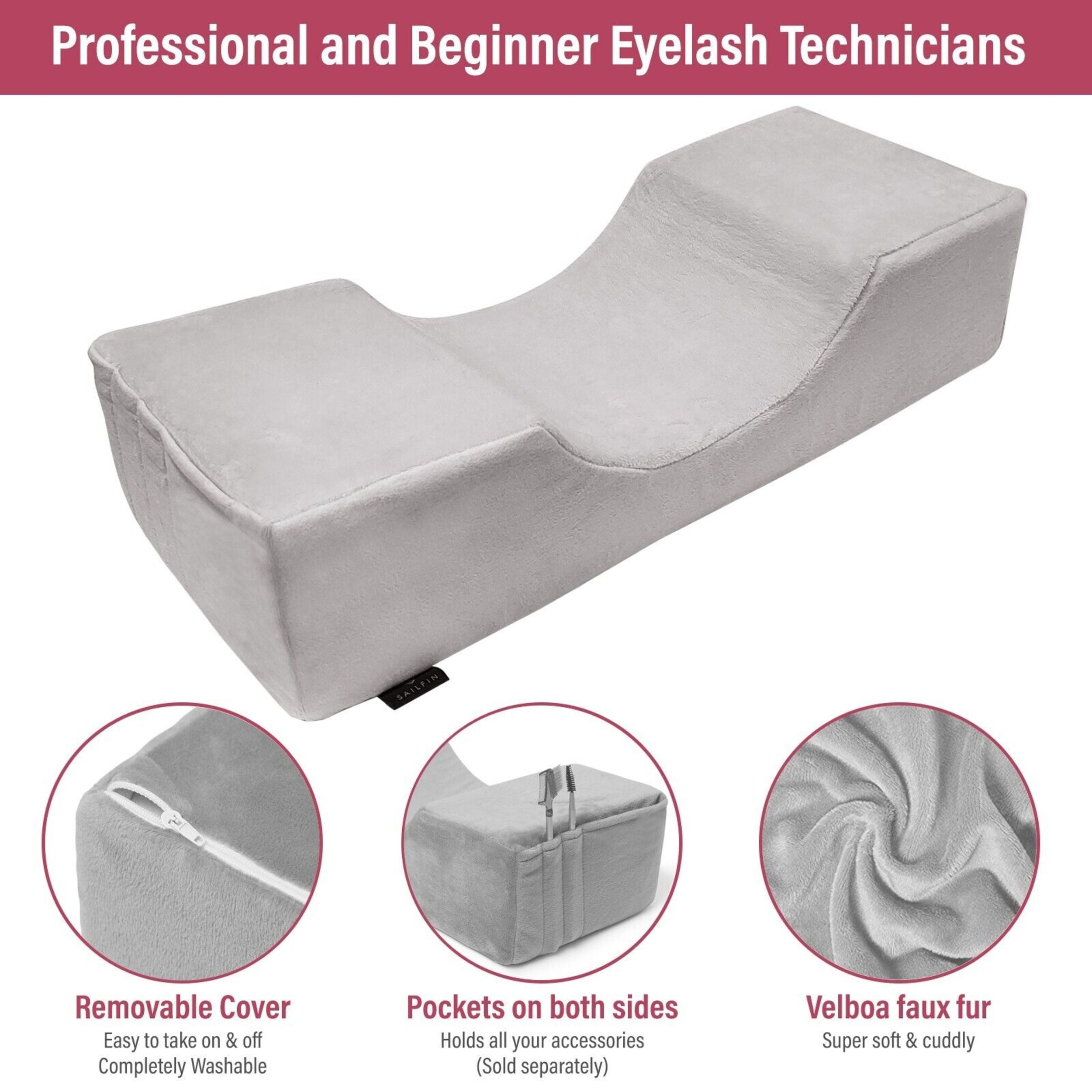 Eyelash Extension Pillow U-Shape Memory Foam with Velvet Pillowcase