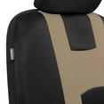 thumbnail image 3 of BDK carXS Seat Covers for Cars, Beige Two-Tone Car Seat Covers with Matching Back Seat Cover, Made to Fit Most Auto Truck Van SUV, Interior Car Accessories, Car Seat Cover Full Set, 3 of 5