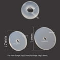 thumbnail image 3 of SIEYIO Piercing Silicone Discs Flexible Anti Hyperplasia Saucer Prevents Irritation Drilling Ear, 3 of 11