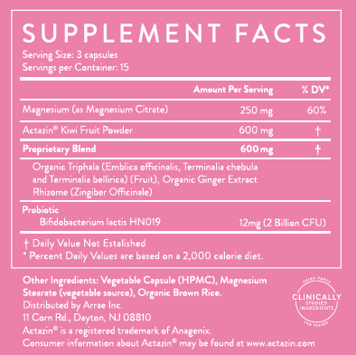 Arrae Constipation Relief Capsules for Bowel Regularity - 45 Capsules: Vegan, Non-GMO, Gluten-Free