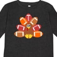 thumbnail image 4 of Inktastic Thanksgiving Cute Football Turkey Boys or Girls Long Sleeve Toddler T-Shirt, 4 of 5