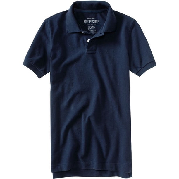 Aeropostale - Polo de rugby para hombre, color azul, pequeño