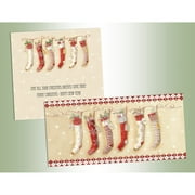 Performing Arts Long card, Glitter Embellishment Stockings Stationery Paper, 66177-14