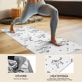 thumbnail image 4 of Black and White Unicorn Hot Yoga Mat Towel Non Slip for Hot Yoga - Quick-Drying Yoga Mat Cover with 4 Corner Pockets with Travel Bag - Hot Yoga Towel Non Slip Grip Moisture Wicking Sweat 70"x26", 4 of 6