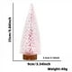 thumbnail image 3 of Mini árbol de Navidad, 1 unidad, 25 x 9 cm, decoración festiva de mesa con detalles de copos de nieve para decoración navideña del hogar y escenas de ventanas de temporada (rosa), 3 of 9