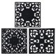 thumbnail image 3 of Silicone Trivets Mats-Trivets for Hot Dishes, Table, Countertop, Non-Slip Heat Resistant Modern Kitchen Trivet,Teapot Trivet - Flexible Square Hot Pads for Pots & Pans of 3 Black18cm, 3 of 3