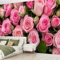 thumbnail image 2 of Peel and Stick Wallpaper Elegant Rose Flower Roses Pink Flowers Bud Full Bloom Organic Modern Art Wall Mural Decor Self Adhesive and Removable 69in x 98in, 2 of 8