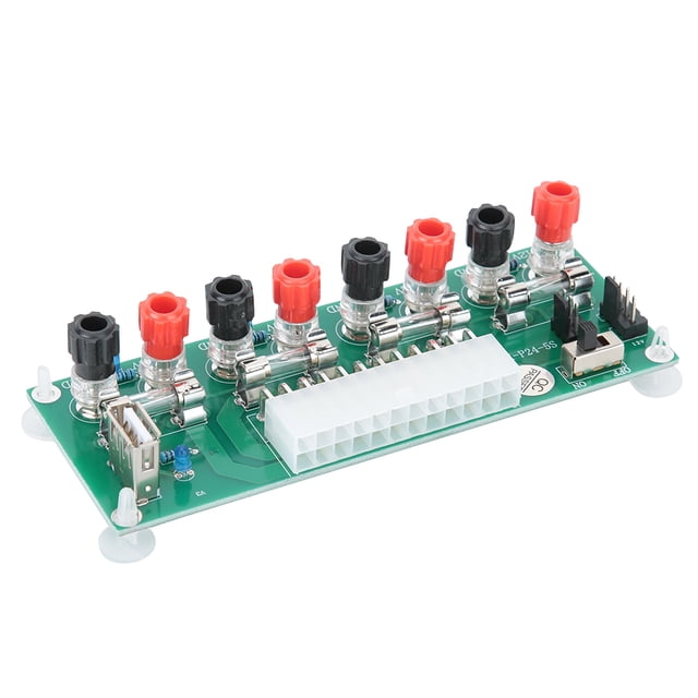 Adaptador de circuito abierto de fuente de alimentación para PC de escritorio con puerto ATX de 20/24 pines con voltaje de 4 canales
