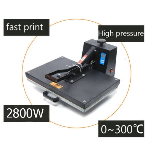Colorfullrain 2800W Heat Press Machine 16" x 24" Clamshell Sublimation Printer for T-shirt