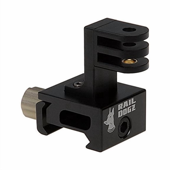 RAIL DOGZ Side Gun Rail Mount for GoPro - All Metal Camera Mount for Picatinny Gun Rails