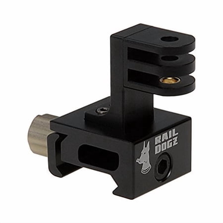 RAIL DOGZ Side Gun Rail Mount for GoPro - All Metal Camera Mount for Picatinny Gun Rails