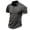 Gray, variant on Miqool Men's Muscle Fit Golf Shirt, Casual Summer Short Sleeve Collared Tactical Shirts, Quick Dry Lightweight Performance Tennis Golf Shirts