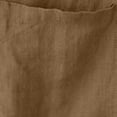 thumbnail image 6 of Summer Tops, Duoif Women's Artistic Linen Half Sleeve Top, Loose Casual Style Shirts for Women Khaki XL, 6 of 6
