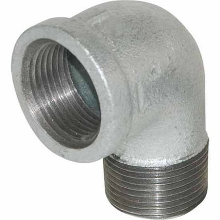 Galvanized Round Elbow - Ez-Flo 78050 1/2