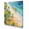 thumbnail image 2 of Designart "Coastal Beach Scene Paradise in Pastel Colors I" Coastal Canvas Wall Art - Coastal Green Coastal Beach Bedroom Canvas Wall Art, 2 of 6