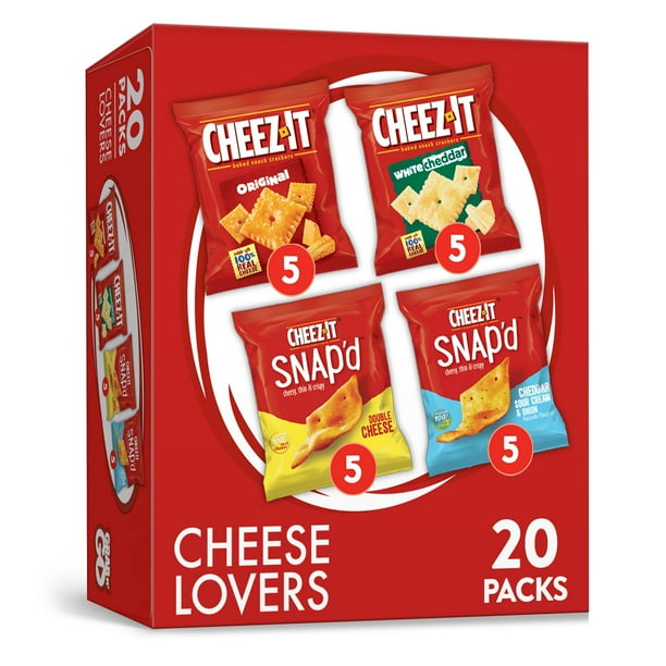 CheezIt, Snacks, Variety Pack, 20 Ct, 17.6 Oz