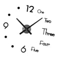 thumbnail image 4 of Reloj adhesivo de pared 3D DIY sin tictac sin perforaciones para decoración de cocina de Negro_l, 4 of 6