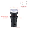 thumbnail image 2 of Indicator Lights /DC 24V, Dual-Color  Red/Green Flush Panel Mount 7/8" 22mm, 2 of 4
