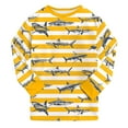 thumbnail image 6 of KPOPLK Little Boys Pajamas Set 2T 3T 4T 5T 6T 7T 8T Boys Cartoon Print Long Sleeve Sleepwear Fall Winter Loungewear Clothes Yellow Size 8-9 Years, 6 of 9